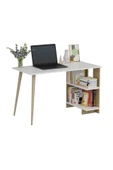 DEMONTE DECOR Elas Çalışma Masası Beyaz Safir-meşe - 4