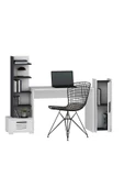 DEMONTE DECOR Asimo Çocuk Genç Odası Takımı (P-R-L-C-G) Antrasit-Beyaz - 5