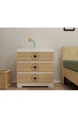 DEMONTE DECOR VALENS (S) 3 ÇEKMECELİ ÇOK AMAÇLI DOLAP, ŞİFONYER BEYAZ SAFİRMEŞE - 1