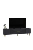DEMONTE DECOR DEKOL1DD TV SEHPASI ANTRASİT-ALTIN - 4