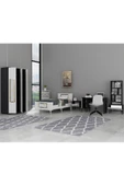 DEMONTE DECOR Norra Çocuk Genç Odası Takımı  (H-G-C-L-P-R) Antrasit-Beyaz-Altın - 2