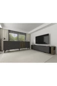 DEMONTE DECOR Verydd 2'li Salon Takımı 180 Cm Konsol (KX180) Ve Tv Sehpası Antrasit-ceviz - 1