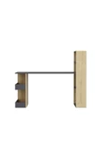 DEMONTE DECOR NİRVANNA KİTAPLIKLI ÇALIŞMA MASASI ANTRASİT-SAFİRMEŞE - 4