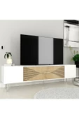 DEMONTE DECOR DEKOL1DD TV SEHPASI BEYAZ-SAFİR-GÜMÜŞ - 2