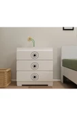 DEMONTE DECOR VALENS (S) 3 ÇEKMECELİ ÇOK AMAÇLI DOLAP, ŞİFONYER BEYAZ BEYAZ - 1