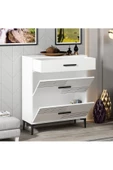 DEMONTE DECOR ALBERRTO ÇEKMECELİ ,2 KAPAKLI ŞİFONYER BEYAZ - 2