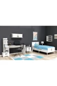 DEMONTE DECOR Asimo Çocuk Genç Odası Takımı (P-T-L-G) Beyaz-beyaz - 1