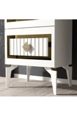 DEMONTE DECOR NORRA (H) 3 Kapaklı Etejer-şifonyer BEYAZ-ALTIN - 3