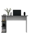 DEMONTE DECOR 3 Raflı Dora Çalışma Masası Beyaz-antrasit - 3