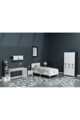 DEMONTE DECOR Asimo Çocuk Genç Odası Takımı (P-R-L-C-G) Antrasit-Beyaz - 2