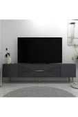 DEMONTE DECOR DEKOL1DD TV SEHPASI ANTRASİT-ALTIN - 1