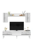 DEMONTE DECOR PELİN TV ÜNİTESİ TAKIMI BEYAZ-GÜMÜŞ - 4