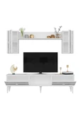 DEMONTE DECOR PELİN TV ÜNİTESİ TAKIMI BEYAZ-GÜMÜŞ - 6