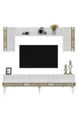 DEMONTE DECOR Karya 180 Cm Tv Ünitesi Beyaz Altın - 6