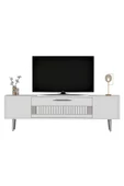 DEMONTE DECOR Fashion Tv Sehpası Beyaz-gümüş - 2