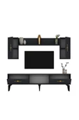 DEMONTE DECOR ZENİT TV ÜNİTESİ TAKIMI ANTRASİT-ANTRASİT - 5