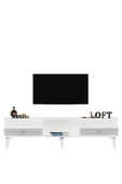 DEMONTE DECOR ARONA TV SEHPASI (ALT MODÜL) BEYAZ - 5