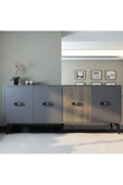 DEMONTE DECOR CHERRY 180 CM KONSOL(KX180) ANTRASİT-CEVİZ - 1