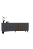 DEMONTE DECOR VERY 180 CM KONSOL (KX180) ANTRASİT-CEVİZ - 4