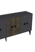 DEMONTE DECOR CHERRY 180 CM KONSOL(KX180) ANTRASİT-CEVİZ - 5