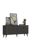 DEMONTE DECOR MADERA KONSOL ANTRASİT-ALTIN - 3
