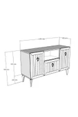 DEMONTE DECOR LINDA KONSOL ANTRASİT-ALTIN - 5