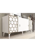 DEMONTE DECOR NARVA KONSOL BEYAZ (CEVİZ DESEN) - 1