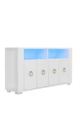 DEMONTE DECOR Klein Led Aydınlatmalı Konsol Beyaz - 6