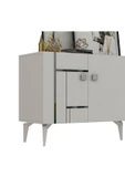 DEMONTE DECOR MADERA KONSOL BEYAZ-GÜMÜŞ - 6
