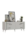 DEMONTE DECOR MADERA KONSOL BEYAZ-GÜMÜŞ - 5