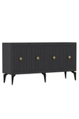 DEMONTE DECOR MİDDAS KONSOL ANTRASİT-ALTIN - 5