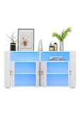 DEMONTE DECOR Klein Led Aydınlatmalı Konsol Beyaz - 5