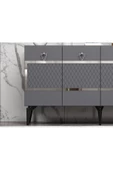 DEMONTE DECOR İPEK KONSOL ANTRASİT GÜMÜŞ - 3