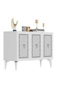 DEMONTE DECOR 3 Kapaklı Katya Konsol Beyaz-gümüş - 5
