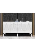 DEMONTE DECOR İPEK KONSOL BEYAZ GÜMÜŞ - 1