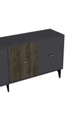 DEMONTE DECOR VERY 180 CM KONSOL (KX180) ANTRASİT-CEVİZ - 5