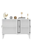 DEMONTE DECOR 3 Kapaklı Katya Konsol Beyaz-gümüş - 6