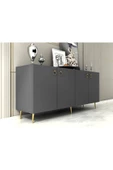 DEMONTE DECOR DROP KONSOL ANTRASİT-ALTIN - 5