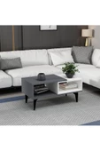 DEMONTE DECOR FLY ORTA SEHPA ANTRASİT-BEYAZ - 3