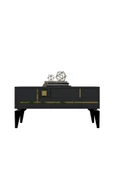 DEMONTE DECOR MADERA ORTA SEHPA ANTRASİT-ALTIN - 5