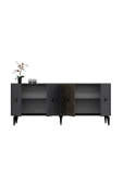 DEMONTE DECOR CHERRY 180 CM KONSOL(KX180) ANTRASİT-CEVİZ - 6