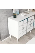 DEMONTE DECOR ÇAĞLAA KONSOL BEYAZ-GÜMÜŞ - 5