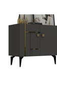 DEMONTE DECOR MADERA KONSOL ANTRASİT-ALTIN - 4