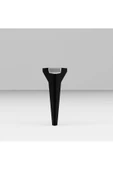 DEMONTE DECOR Elegancee 19 Cm Sehpa,tv Ünitesi Mobilya Ayağı ( 5 Adet) Siyah-Gümüş - 2