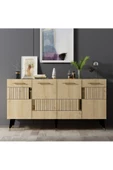 DEMONTE DECOR 4 Kapaklı Moda Konsol Safirmeşe-altın - 1