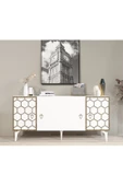 DEMONTE DECOR NARVA KONSOL BEYAZ (CEVİZ DESEN) - 2