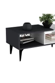 DEMONTE DECOR FLY ORTA SEHPA ANTRASİT-BEYAZ - 2