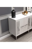 DEMONTE DECOR JUNNES PLEKSİ DESENLİ KONSOL BEYAZ-GÜMÜŞ - 8