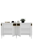 DEMONTE DECOR Ecem Konsol Beyaz - Altın - 4