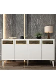 DEMONTE DECOR Ecem Konsol Beyaz - Altın - 1